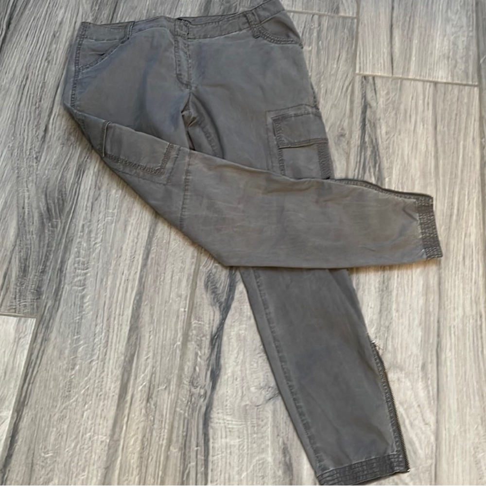 MASSIVE SALE:Eileen Fisher Distressed Look Jogger Bottom Side zip
